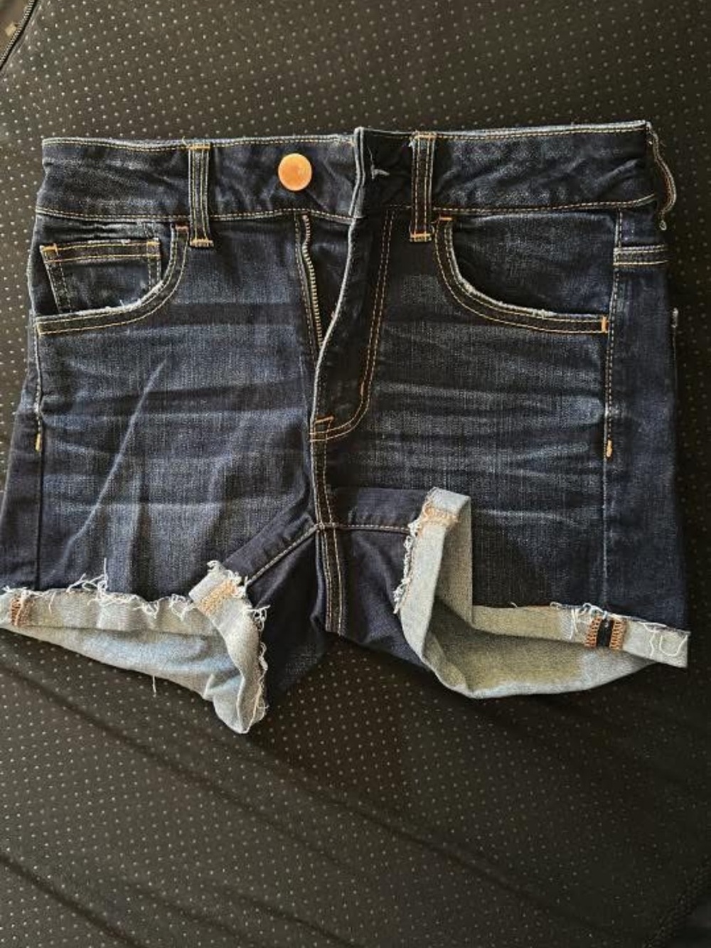 American Eagle Outfitters Dark Blue Denim Cutoff Shorts